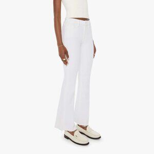 MOTHER The Weekender Fray |Fairest Of Them All/White | Size 32